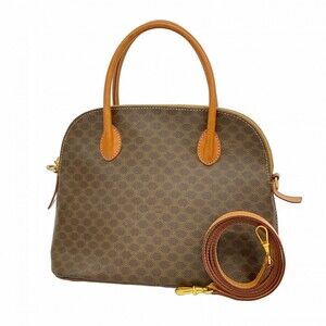 Celine Macadam Brown 2-way handbag for women
